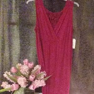 Long red summer dress